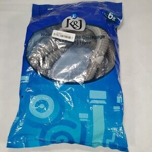 Washing Machine Drain Hose With Clamp 6 Foot Polypropylene Discharge Hose